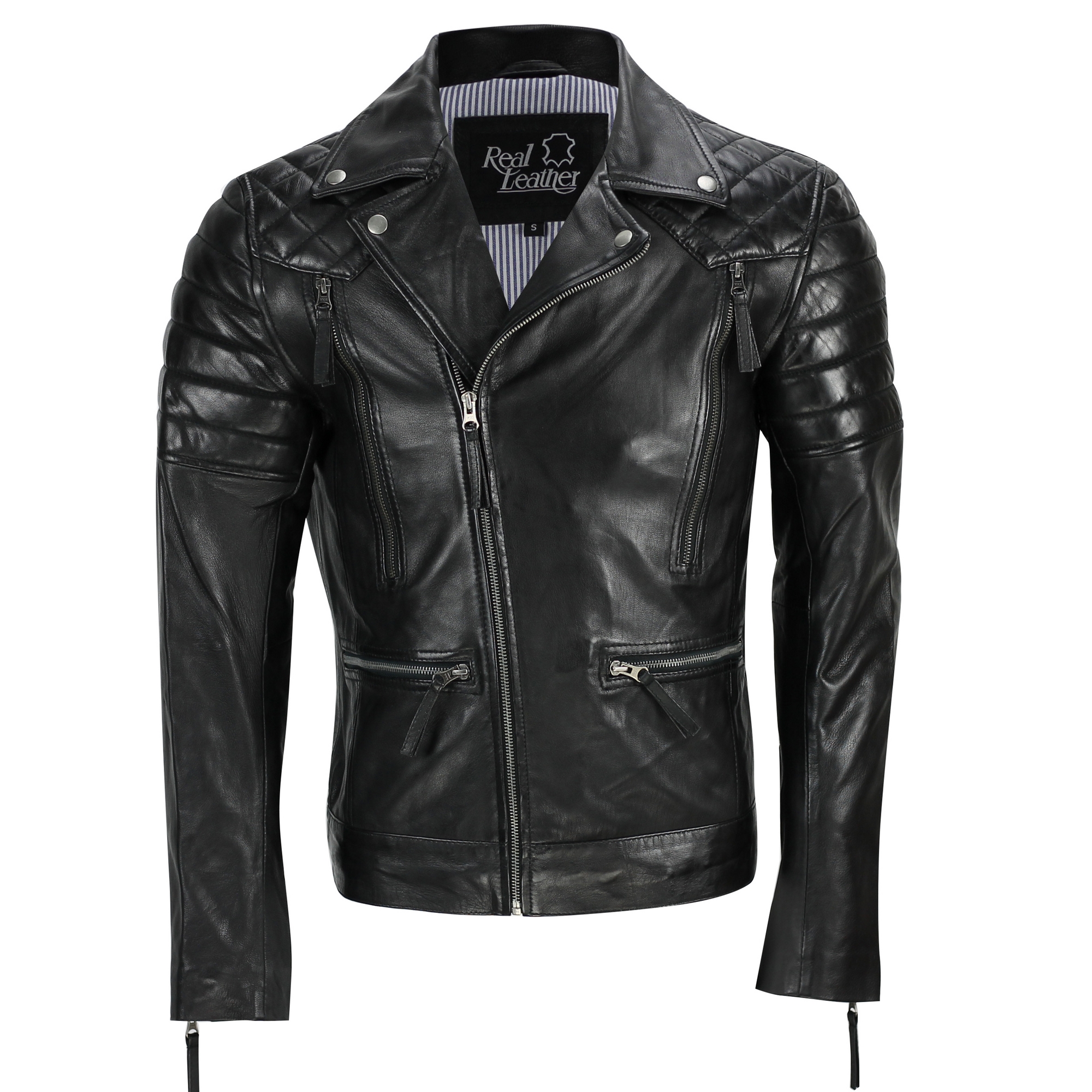 Fashion Vests Leather Vests Allsaints Leather Vest black casual look 