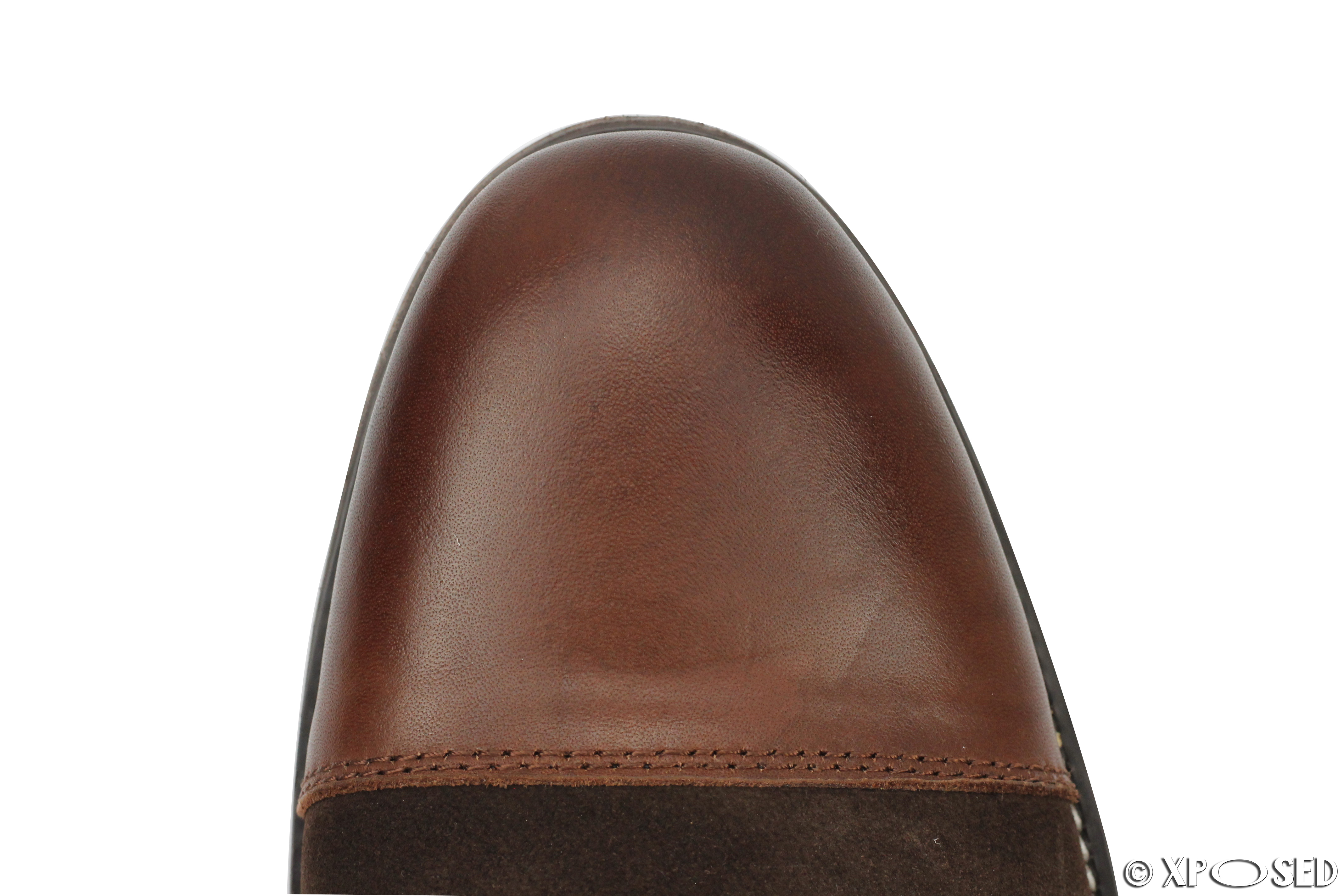 Mens Black Brown Suede Real Leather Italian Style Side Zip Vintage ...